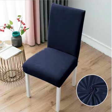 Set 6 huse universale pentru scaun  ELASTICE  Bleumarin