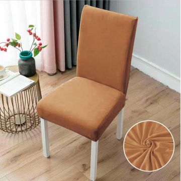 Set 6 huse universale pentru scaun  ELASTICE  Maro