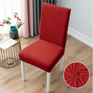 Set 6 huse universale pentru scaun  ELASTICE  Rosu