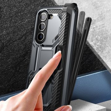 Carcasa 360 grade Supcase i-Blason Armorbox Pen compatibila cu Samsung Galaxy Z Fold 5, Protectie display, Negru