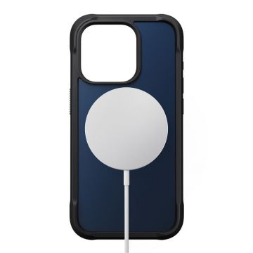 Carcasa NOMAD Rugged MagSafe compatibila cu iPhone 15 Pro Blue