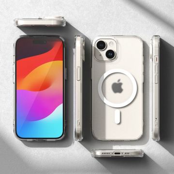 Carcasa Ringke Fusion Magnetic MagSafe compatibila cu iPhone 15 Matte Clear