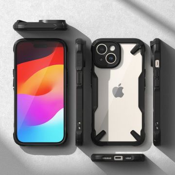 Carcasa Ringke Fusion X compatibila cu iPhone 15 Black