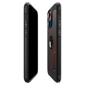 Carcasa Spigen Tough Armor MagSafe compatibila cu iPhone 15 Pro Max Black