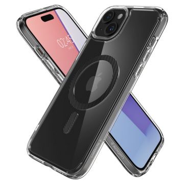 Carcasa Spigen Ultra Hybrid MagSafe compatibila cu iPhone 15 Carbon Fiber