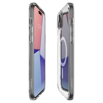 Carcasa Spigen Ultra Hybrid MagSafe compatibila cu iPhone 15 Plus White