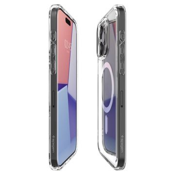 Carcasa Spigen Ultra Hybrid MagSafe compatibila cu iPhone 15 Pro White