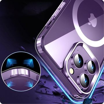 Carcasa TECH-PROTECT Flexair Hybrid MagSafe compatibila cu iPhone 15 Plus Clear
