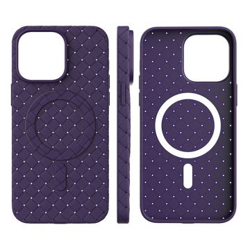 Carcasa Woven MagSafe compatibila cu iPhone 15 Pro Max Purple