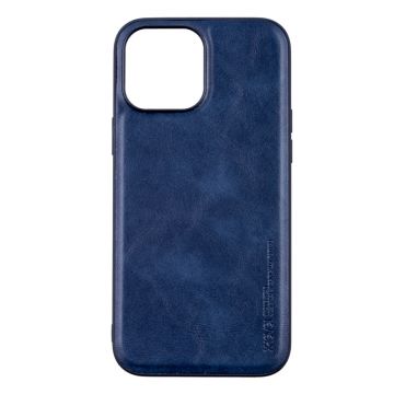 Husa de protectie Loomax, Iphone 13, piele ecologica, albastru