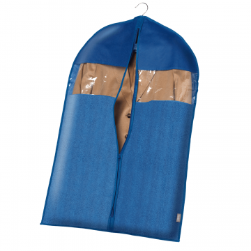 Husa depozitare, protectie si transport haine, Denim, 60x100 cm