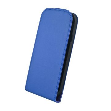 Husa Flip Elegance din piele eco pentru Sony Xperia M Albastru