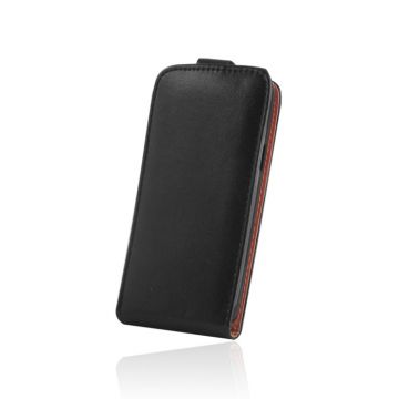 Husa Flip Plus pentru LG F70 cu port card Alb