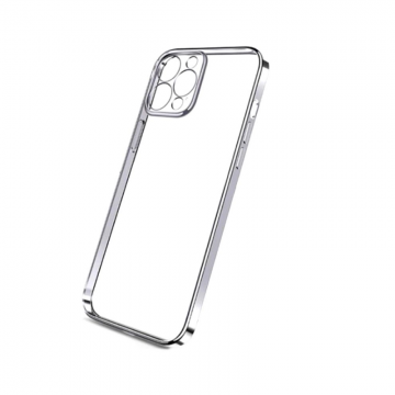 Husa Loomax de protectie iPhone 12 Pro Max, silicon subtire, 2 mm, transparent