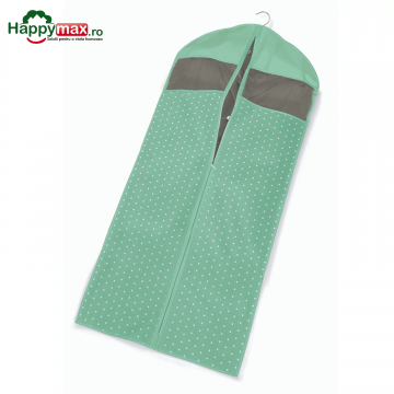 Husa lunga depozitare haine-VINTAGE verde 60x137cm