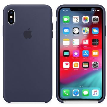 Apple Carcasa pentru APPLE iPhone Xs Max, MRWG2ZM/A, silicon, Midnight Blue