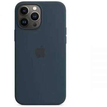 Apple Carcasa Silicone Case cu MagSafe pentru Apple iPhone 13 Pro Max, MM2T3ZM/A, Abyss Blue
