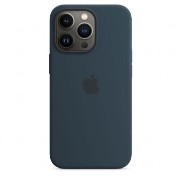 Apple Carcasa Silicone Case cu MagSafe pentru Apple iPhone 13 Pro, MM2J3ZM/A, Abyss Blue