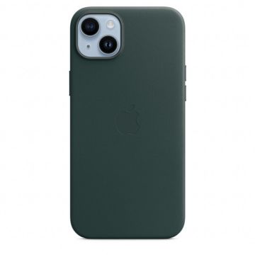 Apple Husa de protectie Apple Leather Case with MagSafe pentru iPhone 14 Plus, Forest Green