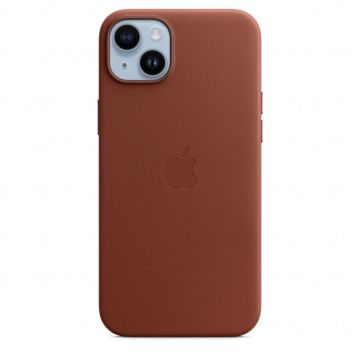 Apple Husa de protectie Apple Leather Case with MagSafe pentru iPhone 14 Plus, Umber