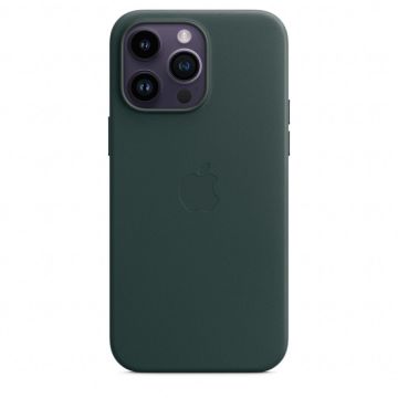 Apple Husa de protectie Apple Leather Case with MagSafe pentru iPhone 14 Pro Max, Forest Green