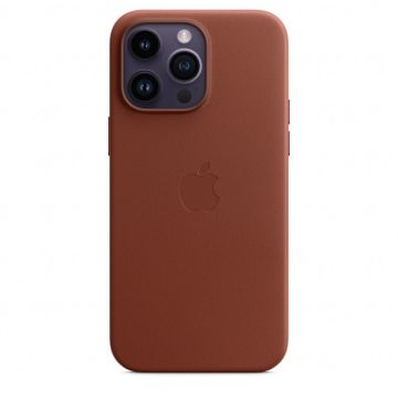 Apple Husa de protectie Apple Leather Case with MagSafe pentru iPhone 14 Pro Max, Umber