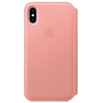 Apple Husa de protectie Apple pentru iPhone X Folio, Piele, Soft Pink