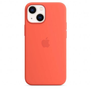 Apple Husa de protectie Apple Silicone Case with MagSafe pentru iPhone 13 mini, Nectarine