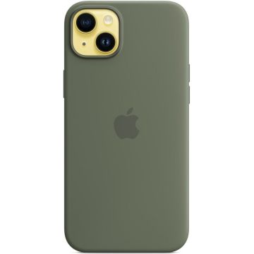 Apple Husa de protectie Apple Silicone Case with MagSafe pentru iPhone 14 Plus, Olive