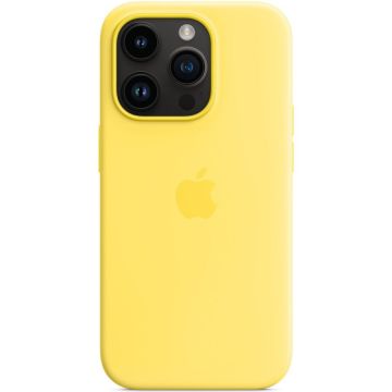 Apple Husa de protectie Apple Silicone Case with MagSafe pentru iPhone 14 Pro Max, Canary Yellow