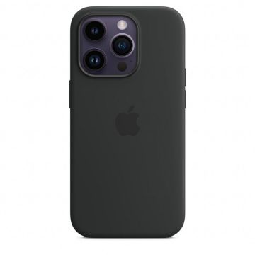 Apple Husa de protectie Apple Silicone Case with MagSafe pentru iPhone 14 Pro, Midnight