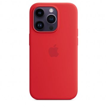 Apple Husa de protectie Apple Silicone Case with MagSafe pentru iPhone 14 Pro, (PRODUCT)RED