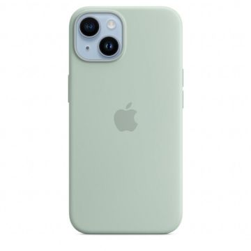 Apple Husa de protectie Apple Silicone Case with MagSafe pentru iPhone 14, Succulent