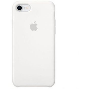 Apple Husa din silicon Apple pentru iPhone 8 / iPhone 7, Alb