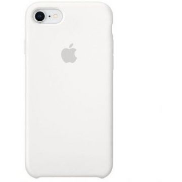 Apple Husa din silicon Apple pentru iPhone 8 / iPhone 7, Alb