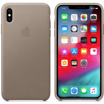 Apple Husa piele Apple iPhone XS Max  (mrwr2zm/a),Taupe