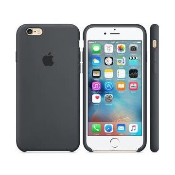 Apple Husa Protectie Spate Apple Silicone Case Negru Charcoal pentru IPhone 6s