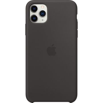 Apple Husa silicon Apple iPhone 11 Pro Max, negru (mx002zm/a)