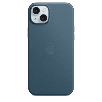 Apple Husa telefon APPLE iPhone 15 Plus FineWoven Case cu MagSafe, Albastru inchis