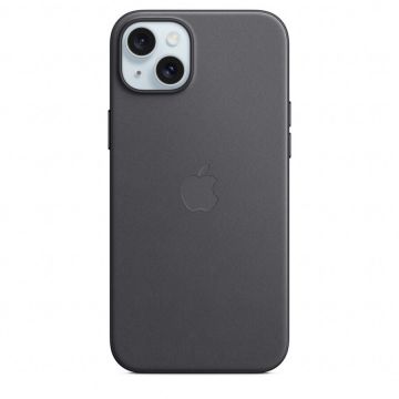 Apple Husa telefon APPLE iPhone 15 Plus FineWoven Case cu MagSafe, Negru