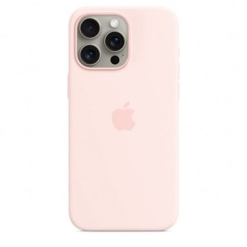 Apple Husa telefon APPLE iPhone 15 Pro Max Silicone Case cu MagSafe, Roz