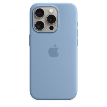 Apple Husa telefon APPLE iPhone 15 Pro Silicone Case cu MagSafe, Albastru deschis