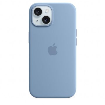 Apple Husa telefon APPLE iPhone 15 Silicone Case cu MagSafe, Albastru deschis