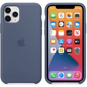 Apple Protectie Spate Apple MWYR2ZM/A pentru Apple iPhone 11 Pro, Silicon (Albastru)