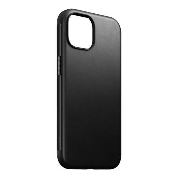 Carcasa din piele naturala NOMAD Modern Leather MagSafe compatibila cu iPhone 15 Black