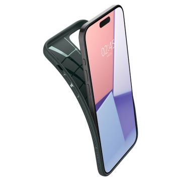 Carcasa Spigen Liquid Air compatibila cu iPhone 15 Pro Max Green