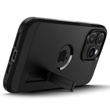 Carcasa Spigen Tough Armor MagSafe compatibila cu iPhone 15 Pro Black