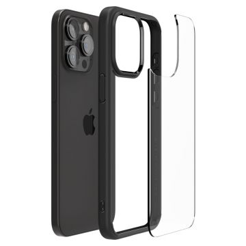 Carcasa Spigen Ultra Hybrid compatibila cu iPhone 15 Pro Matte Black