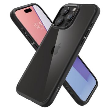 Carcasa Spigen Ultra Hybrid compatibila cu iPhone 15 Pro Max Matte Black
