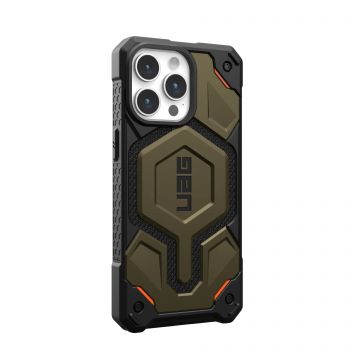 Carcasa UAG Monarch Pro MagSafe compatibila cu iPhone 15 Pro Max Kevlar Green